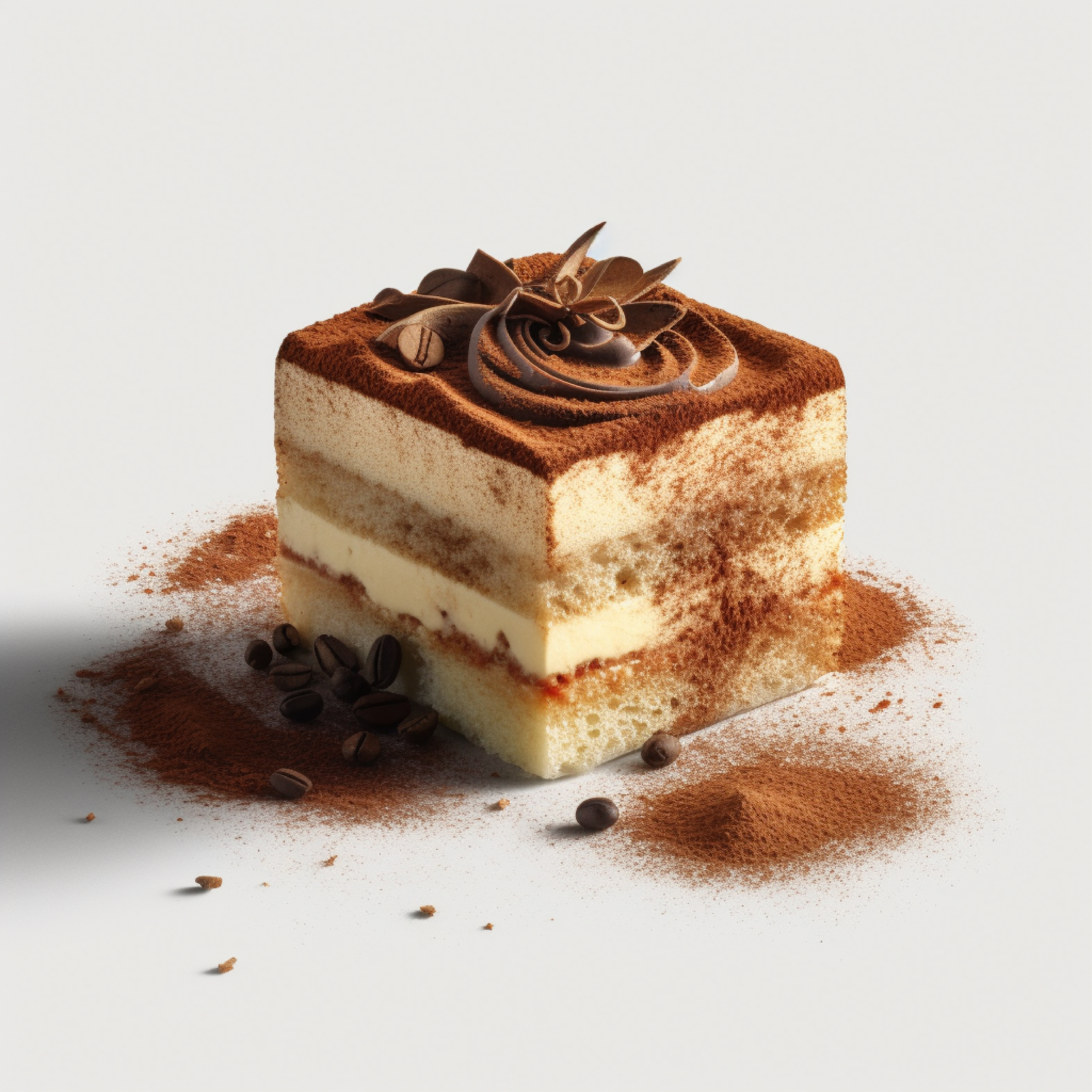 Tiramisu is an Italian cheesecake topped with cocoa powder ( MontpielaveCake Stock photos by Vecteezy)