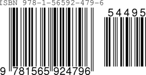 An ISBN with an EAN-5 addon (rightmost bars) representing US$44.95. By Terryburton at English Wikipedia.
