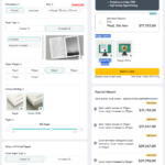 Printing Costs based on option specifications.